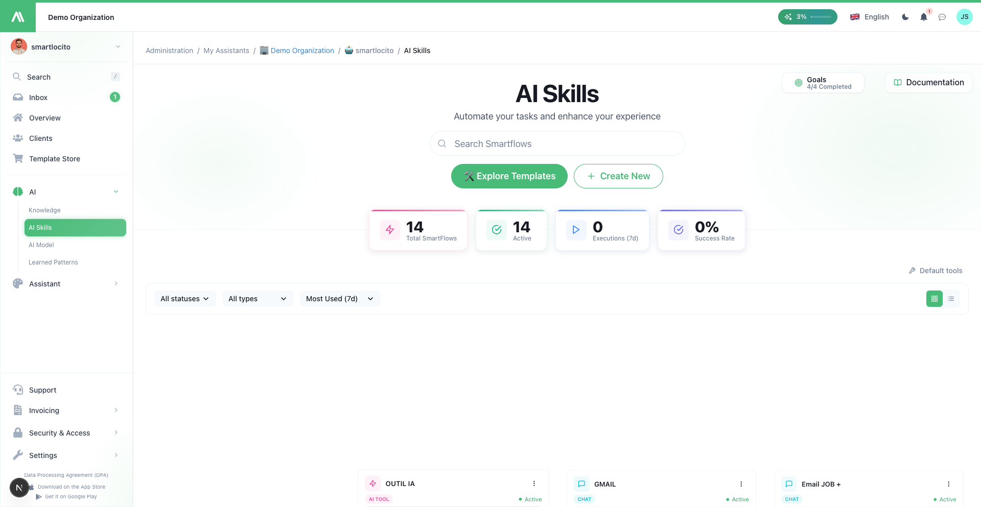 SmartFlow visual builder